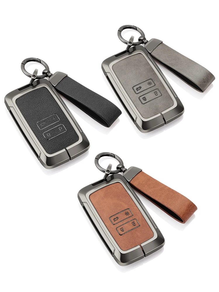 Obudowa na kluczyk samochodowy ze stopu cynku do Renault Captur Koleos Kadjar Zoe Arkana Espace Clio Megane Grand Scenic Sandero Dacia Duster Card — 2