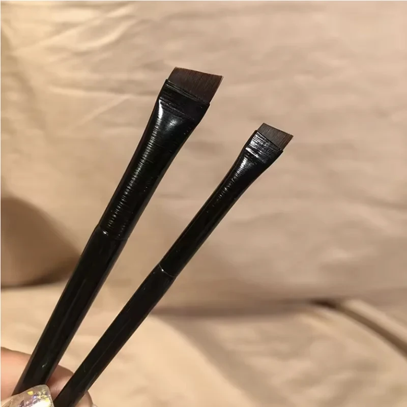 1-6 Pieces Eyebrow Contour Brush Eyebrow Eyeliner Brush Portable Small Angle Eyebrow Brush Female Makeup Tool