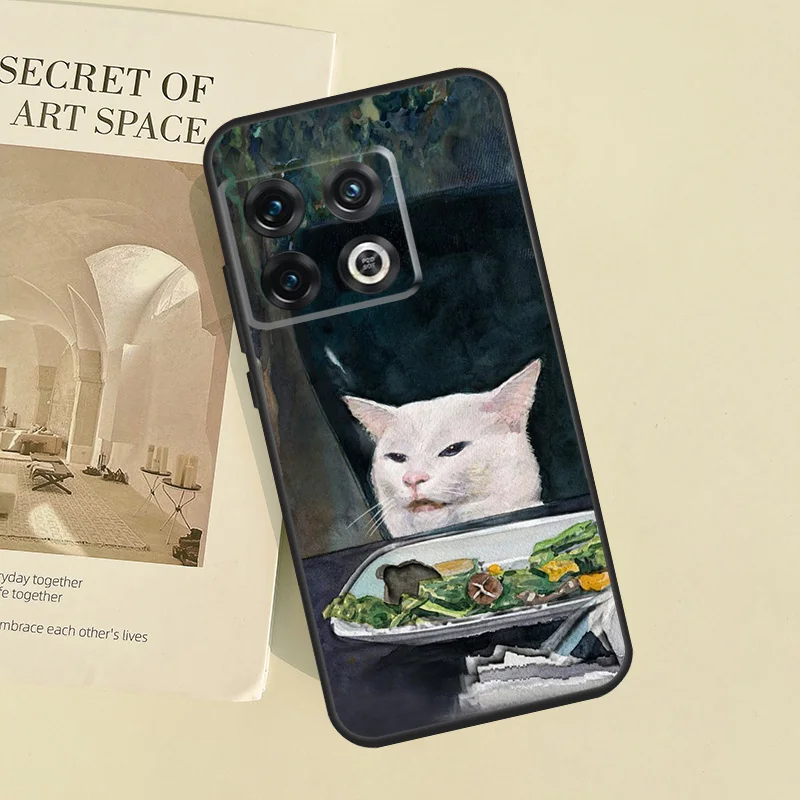 Crying Cat Memes Silicone Phone Case For Oneplus 10R 9 R 9RT One Plus 10 9 Pro 9RT Nord 2 T Ace Soft Cover Coque