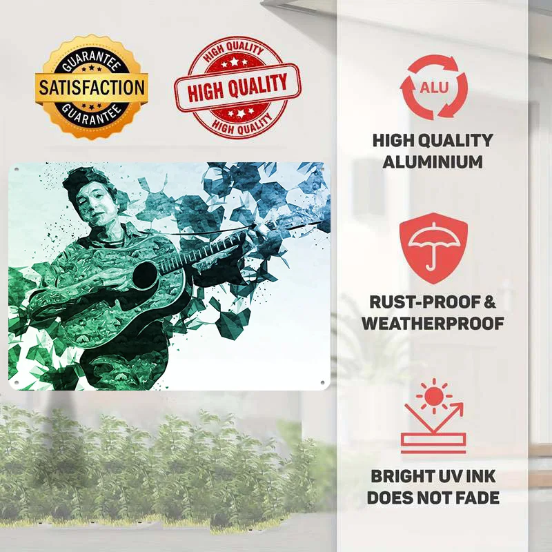 Bob Dylan 3D Printed Texture Poster Personalized Wall Art Retro Metal Tin Signs for Vintage Decor Living Room Decoration Home