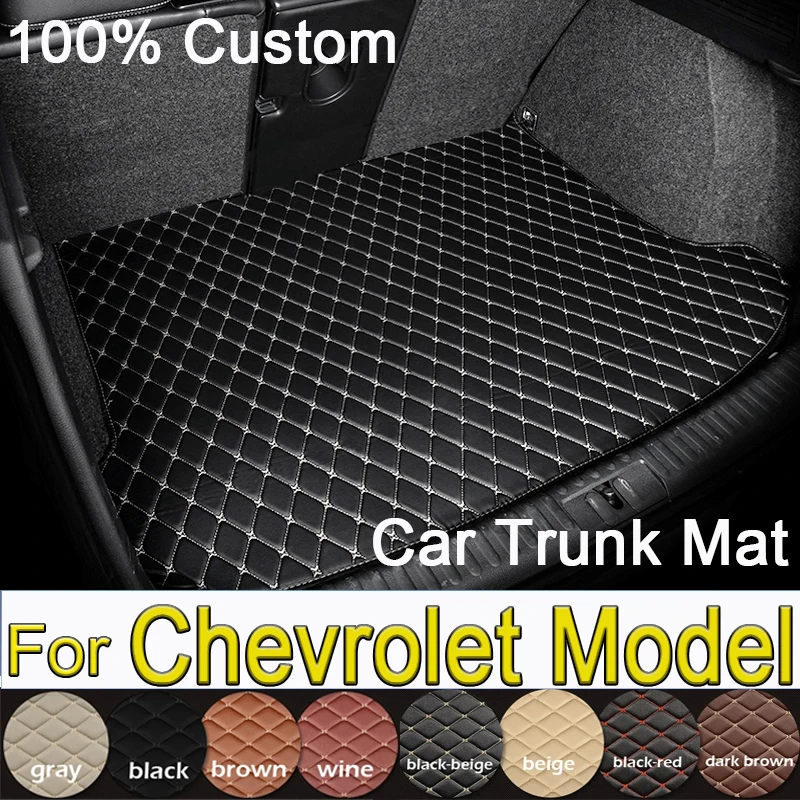 Car Trunk Mat For Chevrolet Cruze Captiva Equinox Malibu Trax Aveo Trailblazer Camaro Seeker Menlo Rear Cargo Cover Pad Liner