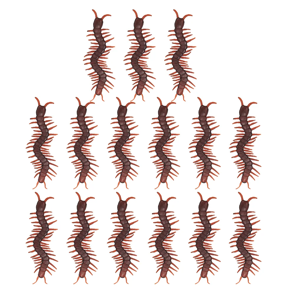 15 Pcs Simulation Centipede Halloween Prank Toy Realistic Insects Toys Fake Bugs