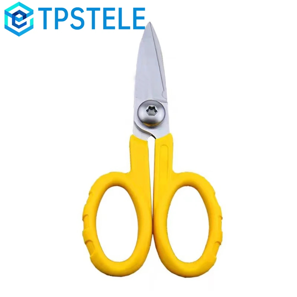 مقص كهربائي Never Rust KS-1 Miller، تصميم سن المنشار يمكنه قطع الألياف البصرية كيفلر/غزل أراميد/كابل الشبكة/الأسلاك النحاسية