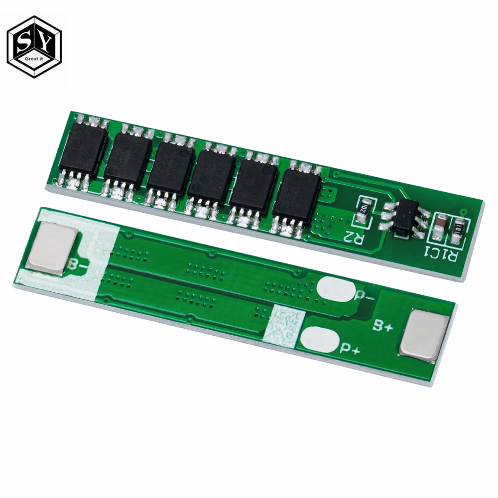 1S 15A 3.7V Li-ion 6MOS BMS PCM Battery Protection Board PCM for 18650 Lithium Lion Battery