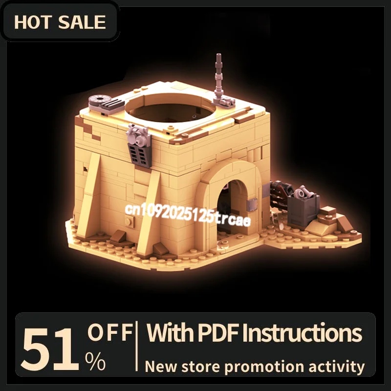 

Новинка, 399 шт., знаменитая звезда, боевой фильм Moc, модель пустынной таверны, строительные блоки, креативные идеи «сделай сам», детские игрушки, подарки на день рождения