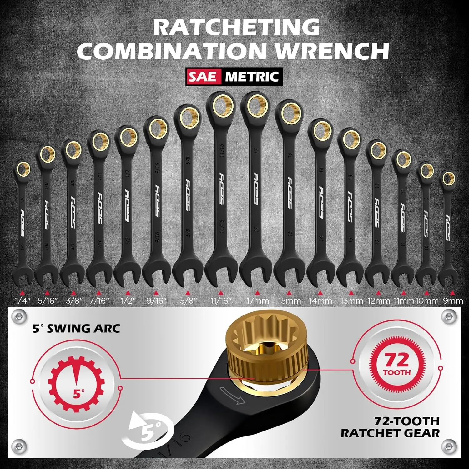 132 Piece Mechanics Tool Set SAE Metric 1 4 3 8 Drive Socket Set Ratcheting Wrenches Extensions Adapters Quick Release Ratchet P
