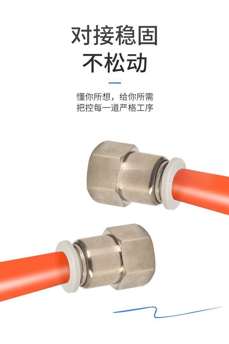 PCF Pneumatic Quick Connector 4-16mm White, Push-in Fitting with Inner Thread, PCF4-01/6-01/8-01 for Air Hose & Tools