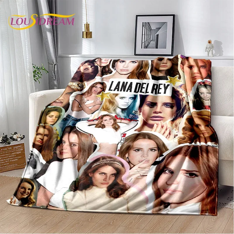 HD Lana Del Rey Singer Lizzy Grant Blanket,Soft Throw Blanket for Home Bedroom Bed Sofa Picnic Travel Office Cover Blanket Kids