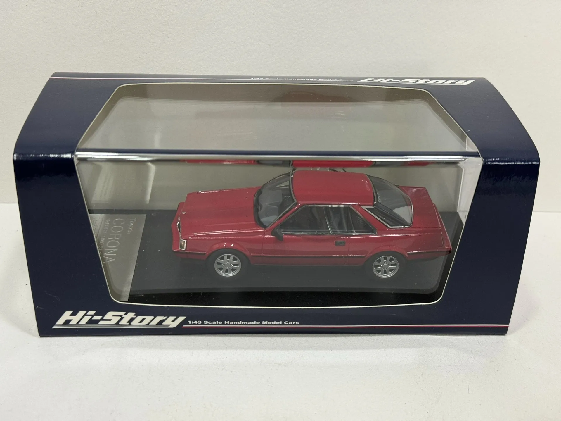 

Flaws Window Burst Diecast Hi Story 1/43 Scale Toyota Corona Resin Car Model Collectible Toy Gift Souvenir Display Ornament