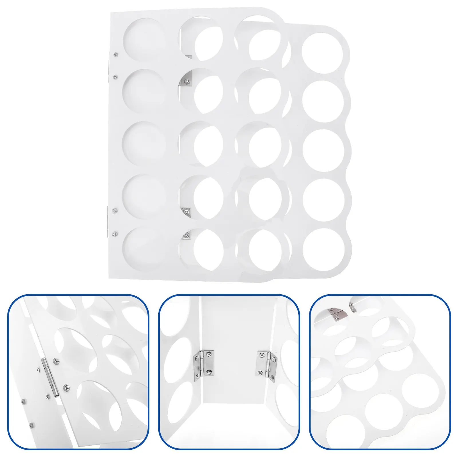 Vinyl Roll Holder 15-Holes Sturdy Lightweight Craft Paper Rack for Organizing Rolls and Storage Vinyl Storage Rack