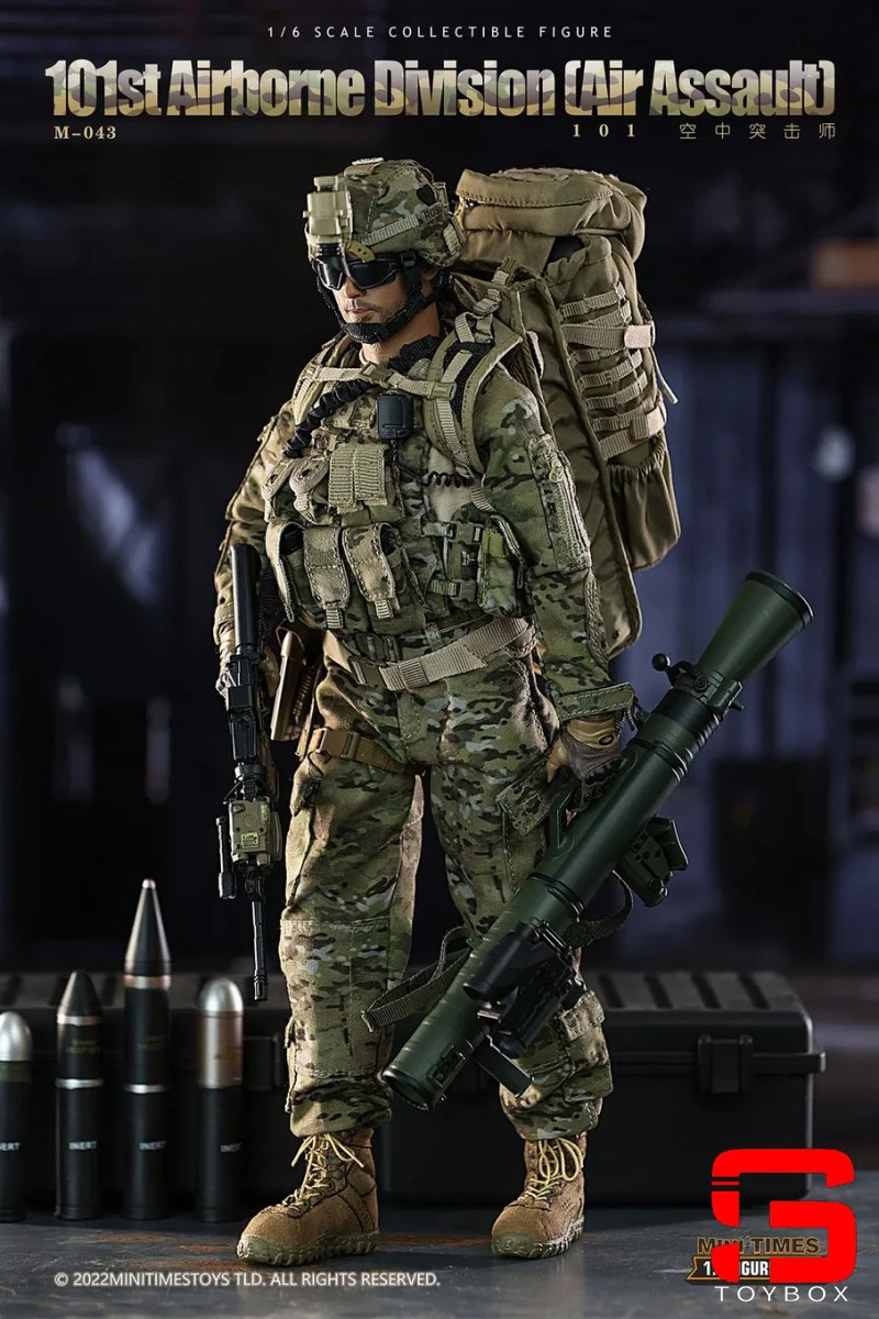 In Stock mini times toys M043 1/6 101st Airborne Division Air Assault Soldier Action Figure 12'' Male Figurine Full Set Model