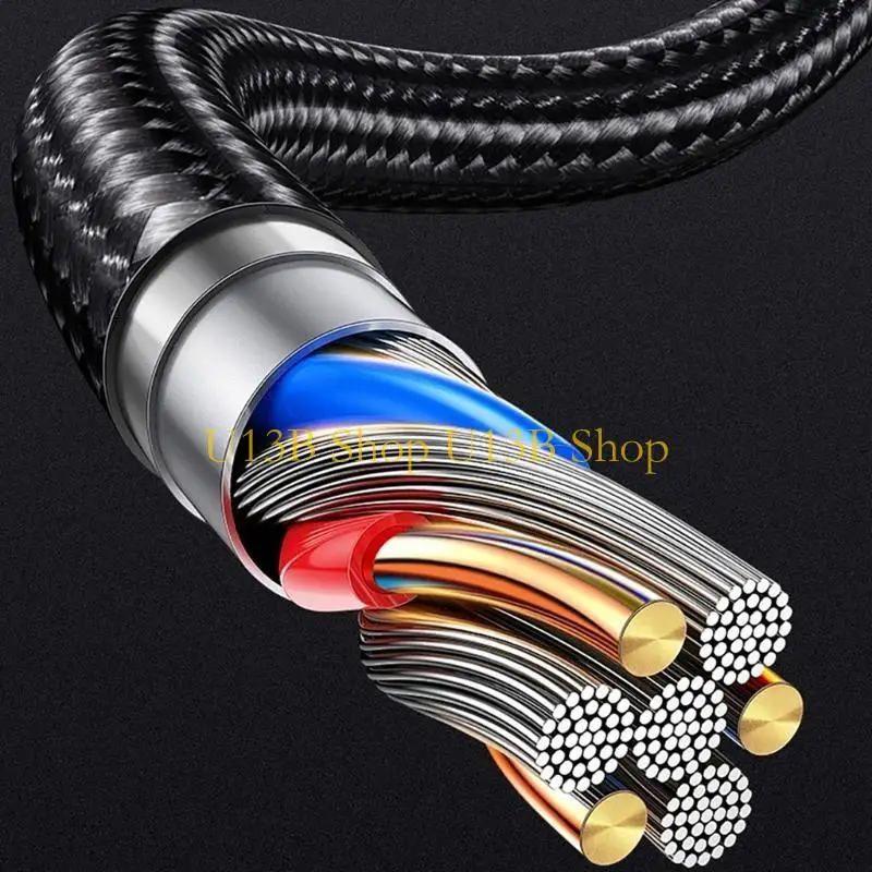 U13B PD100W USB C vers USB C Cable Cordon données rapide 10 Gbit / s pour les tablettes d'ordinateurs portables