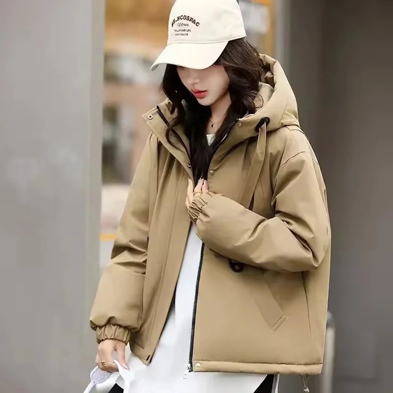 

Winter New Pai Overcome Overcoat Down Cotton Coat Female Parkas Loose Thicken Warm Cotton Padded Jacket Women Casual Ladies Tops