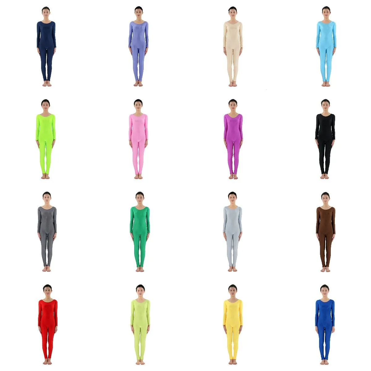 

Женский большой круглый боди на молнии Ne Long Sve, лайкра, зентай, большие размеры, гимнастический комбинезон, сценический костюм