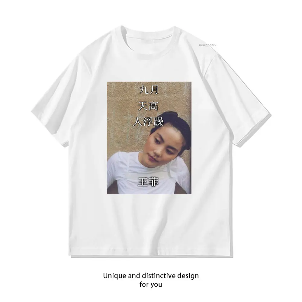 Faye Wong Wang Fei T-shirt Woman Man Casual Cotton Graphic T Shirts Adult  Tops Tee Short-sleev Breathable ropa de hombre
