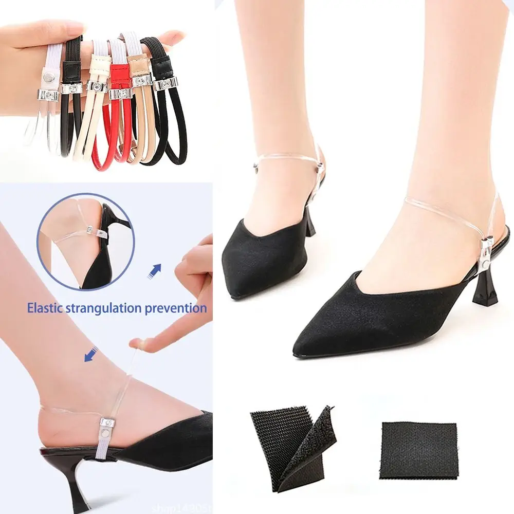 Anti-dropping heel Women Shoeslaces Ankle Holding Tie Straps Band Bundle Shoelace Adjustable Shoes Decorations Shoe Belt Women