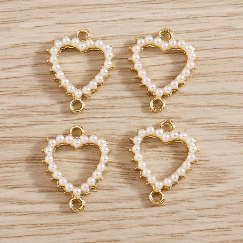 5 Stück 12 x 13 mm niedliche Perlen-Bowknot-Charms für Schmuckherstellung, Damenmode, Tropfen-Ohrringe, Anhänger, Halsketten, DIY-Armband, Basteln, Geschenk – Detail 14