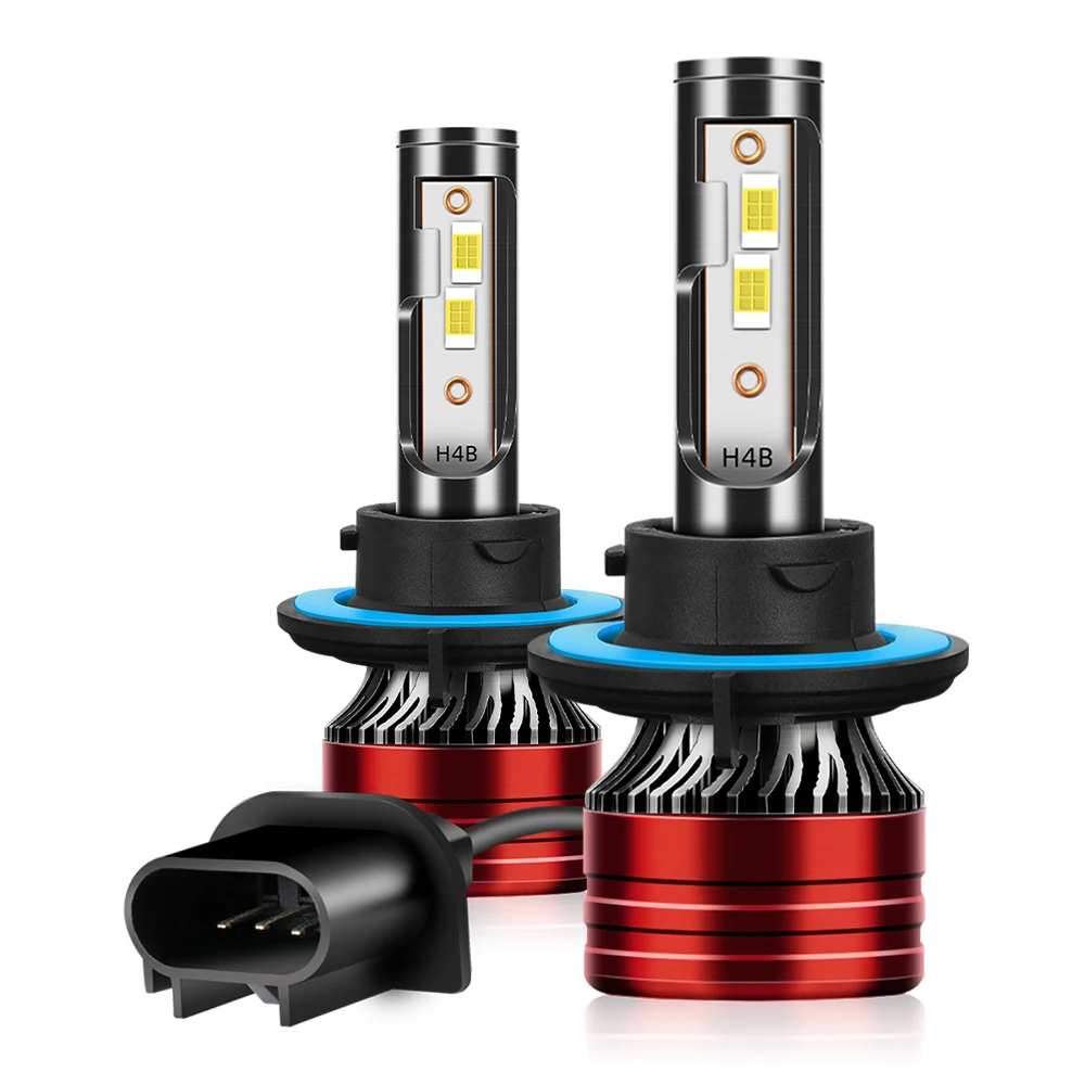 2PCS Auto Lights 12V High Lumens Lamps Led Brightest Upgraded 120W Canbus Error Headlight 6000K White For Hummer H3 2006-2010