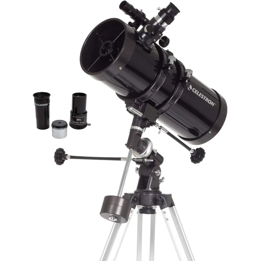 PowerSeeker 127EQ Telescope - Manual German Equatorial Telescope for Beginners - Compact and Portable