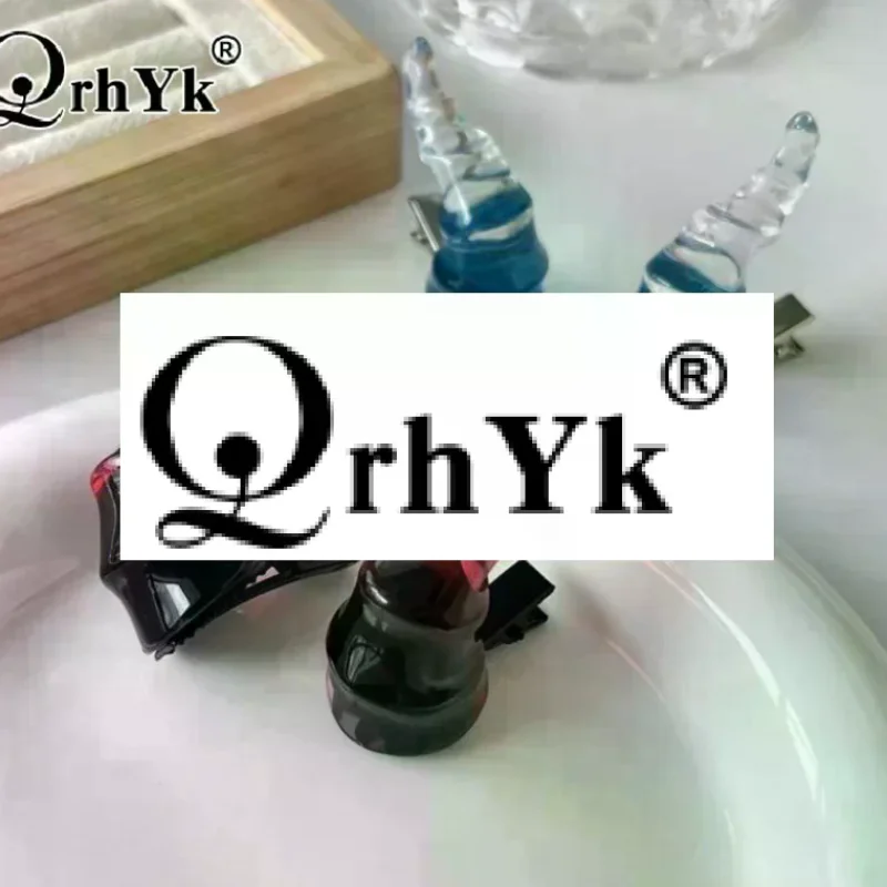 2PCS Funny Dress Up Spiral Devil Horn Hair Clip Barrettes Resin Halloween Headwear Duckbill Clip Cosplay Costume Hairpin Party