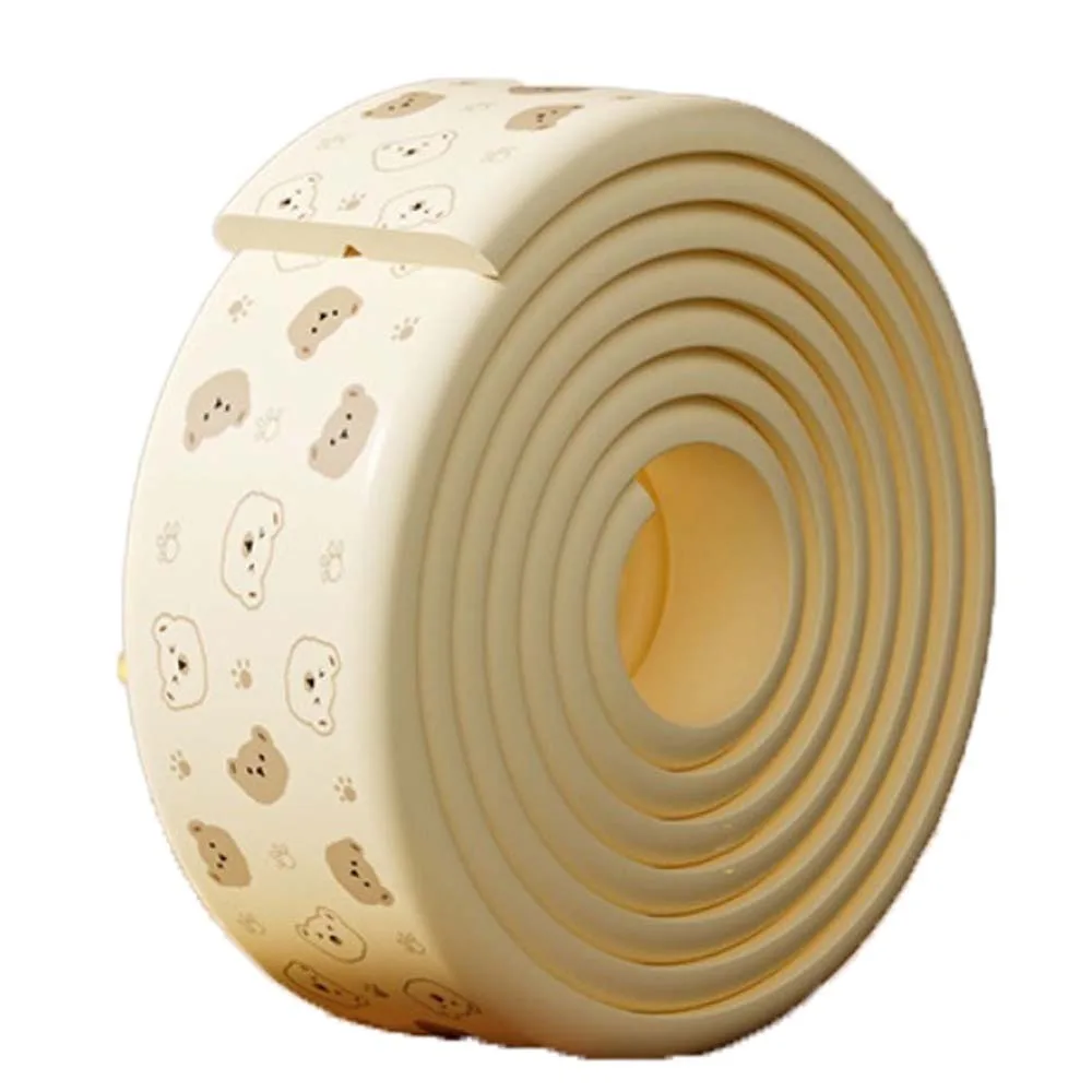 

Double-sided Tape Baby Anti-collision Strip Traceless Soft Table Corner Protective Cover Bear Grey