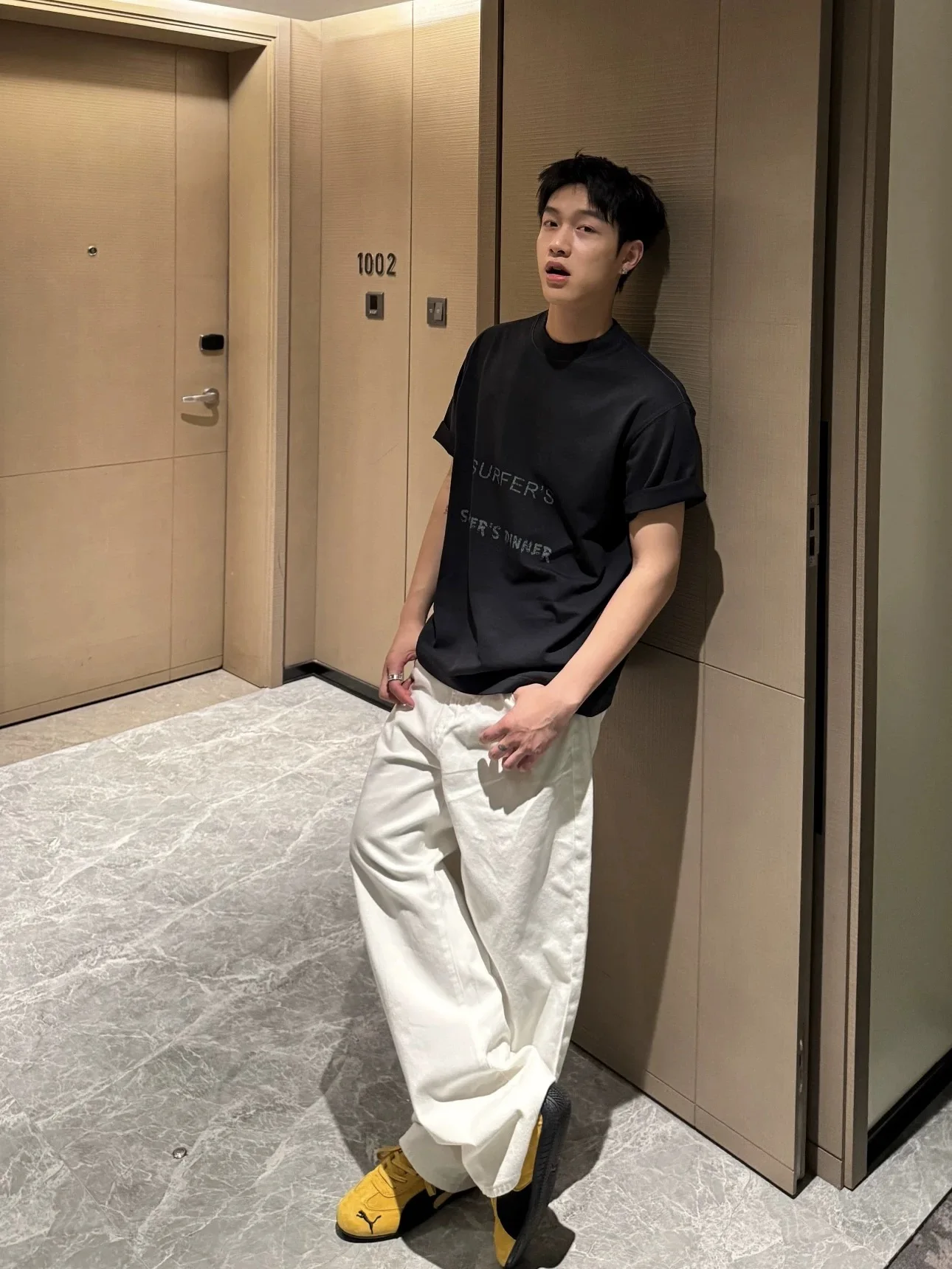 

American High Street Retro White Jeans Men's Cleanfit Simple Loose Straight Leg Casual Versatile Long Pants Casual Wear