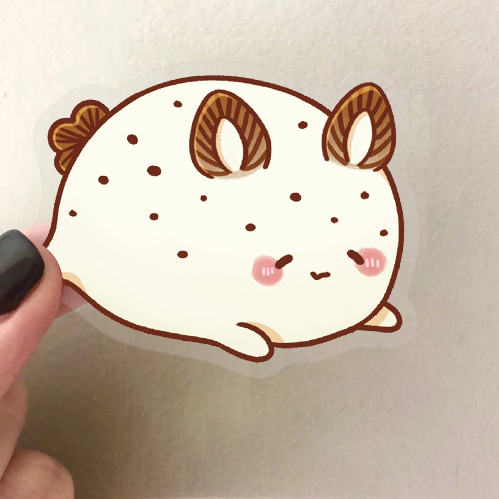 

10/30/50pcs Transparent Cute Marine Life Cartoon Stickers INS Style Animal Cartoon Decal Waterproof DIY Graffiti Laptop Car Bike