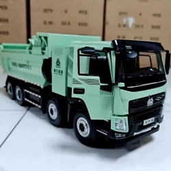 Diecast 1:24 Scale HOWO T5G Slag Transportation Dump Truck Alloy Model Finished Collection Decoration Gift Toys Display ﻿