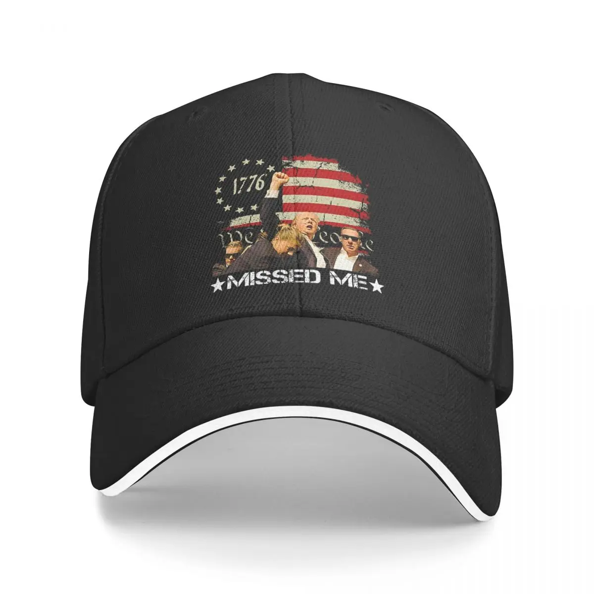 2024 Troef Schieten Gevecht Voor Amerika Baseballpet Klassieker Je Hebt Gemist Casquette Unisex Stijl Dagelijks Alle Seizoenen Reizen Instelbaar