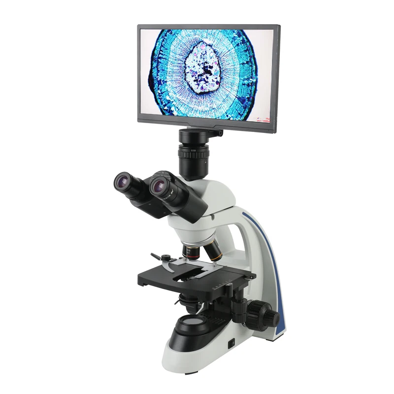 

FHD 1080P 11.6" LCD 1000X 1600X 2000X Lab Professional Trinocular Biological Microscope + AIO Video Microscope Medical