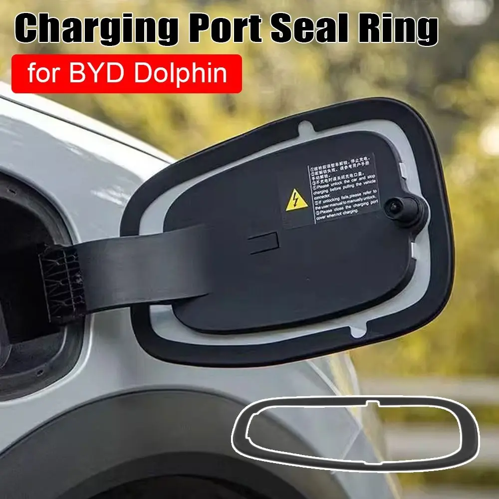 1Pcs Protective Seal Ring Rubber Car Accessories Charging Port Dust Plug Waterproof Sealing Circle for BYD Dolphin Electric Auto