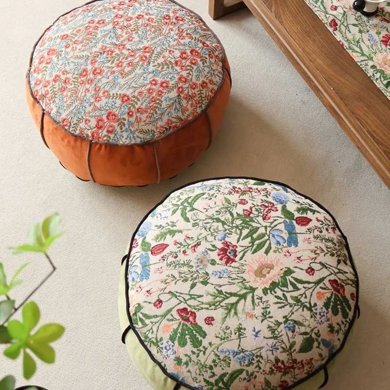 Sitting Cushion Decorative Cushions French Light Luxury Futon Mat Removable And Washable Home Living Room Tatami Cushions