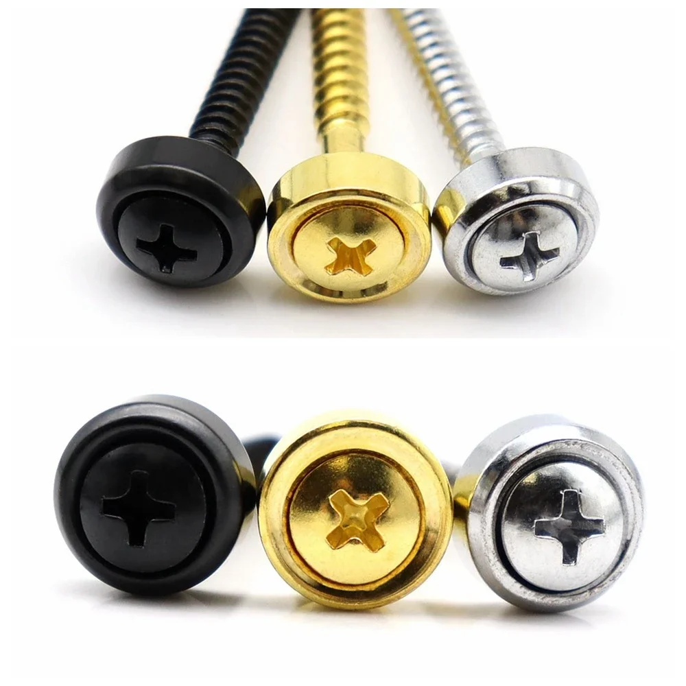 

4PCS Metal Guitar Strap Buttons Metal End Pins for Acoustic Classical Electric Guitar Bass Ukulele(Pack of 2)
