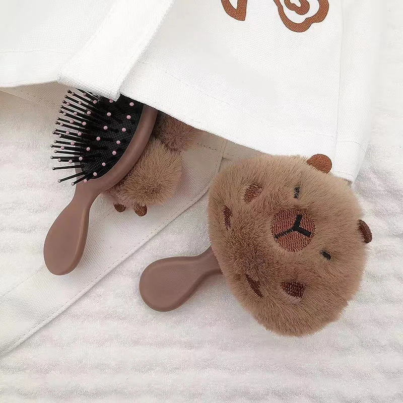 1ชิ้นตลก capybara Air Cushion หวี kapibala หัวนวดถุงลมนิรภัยหวีป้องกันไฟฟ้าสถิตแบบพกพาเดินทางเด็กผู้หญิงผมเครื่องมือจัดแต่งทรงผม