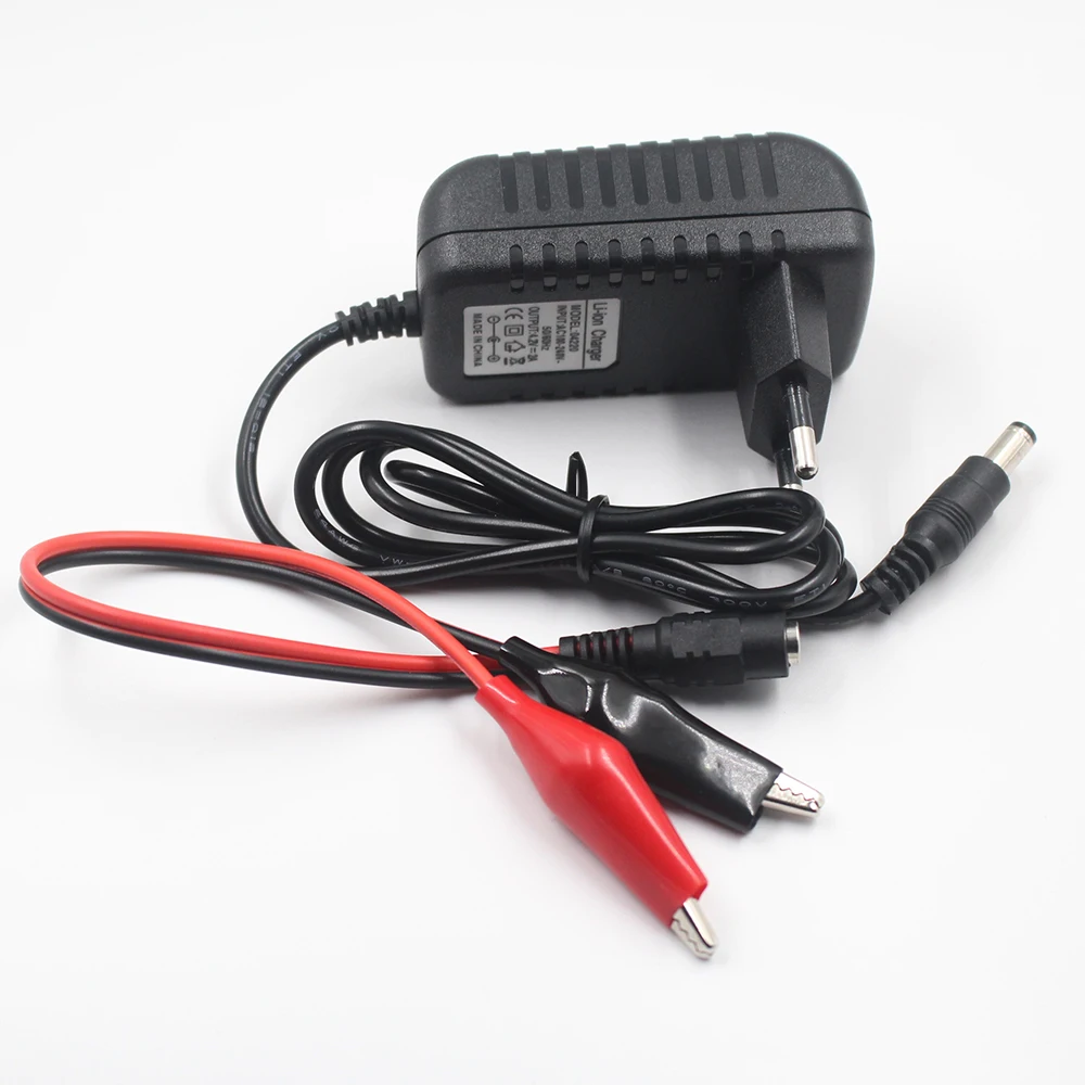 16.8V 2A li-ion Battery Charger for 14.4V 18650 Lithium Battery 5.5mm x 2.1mm DC Power Crocodile clips