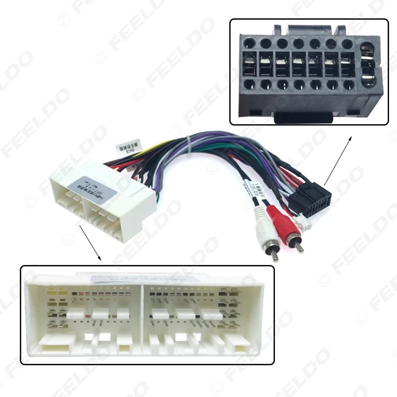 

5Pcs Car Navi Radio 16PIN Adaptor Wiring Harness Kit for KIA K2/K3/K4/K5 Verna Audio Power Cable Wire