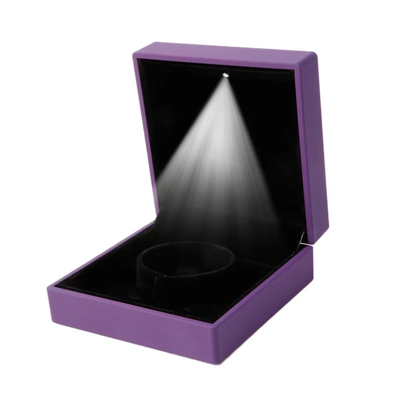 Bracelet Gift Box Led Lighted Box Ring Jewelry Display Case Gift Box