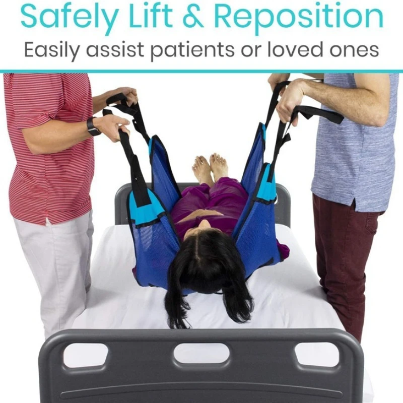 Transfer Lift Sling Belt Medical Moving Aid Strap Disabled Elderly Bedridden Patient Turning Repositioning Assist Care Tool