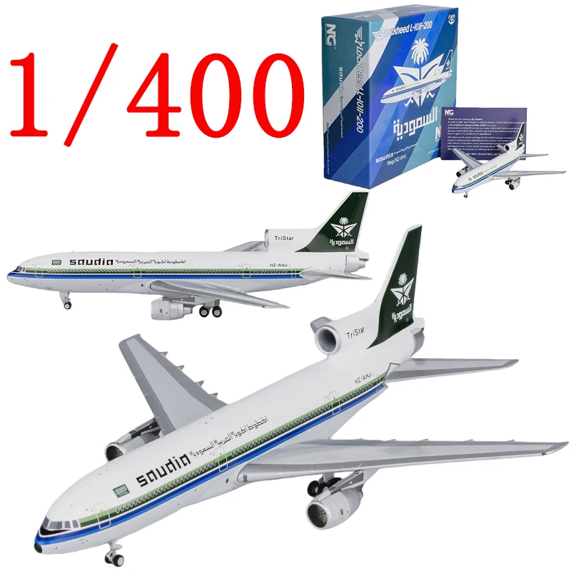 

NG Diecast 1/400 Scale TRISTAR Alloy Model Aircraft TRISTAR L-1011-200 HZ-AHJ Play with Airplane Toy Boy Gift Box