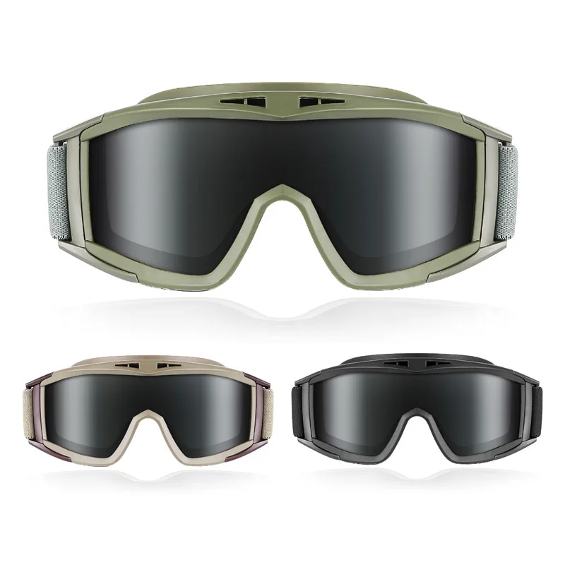 

Outdoor tactical glasses desert locust military fan goggles dust-proof shooting motorcycle CS shock resistant sports glasses