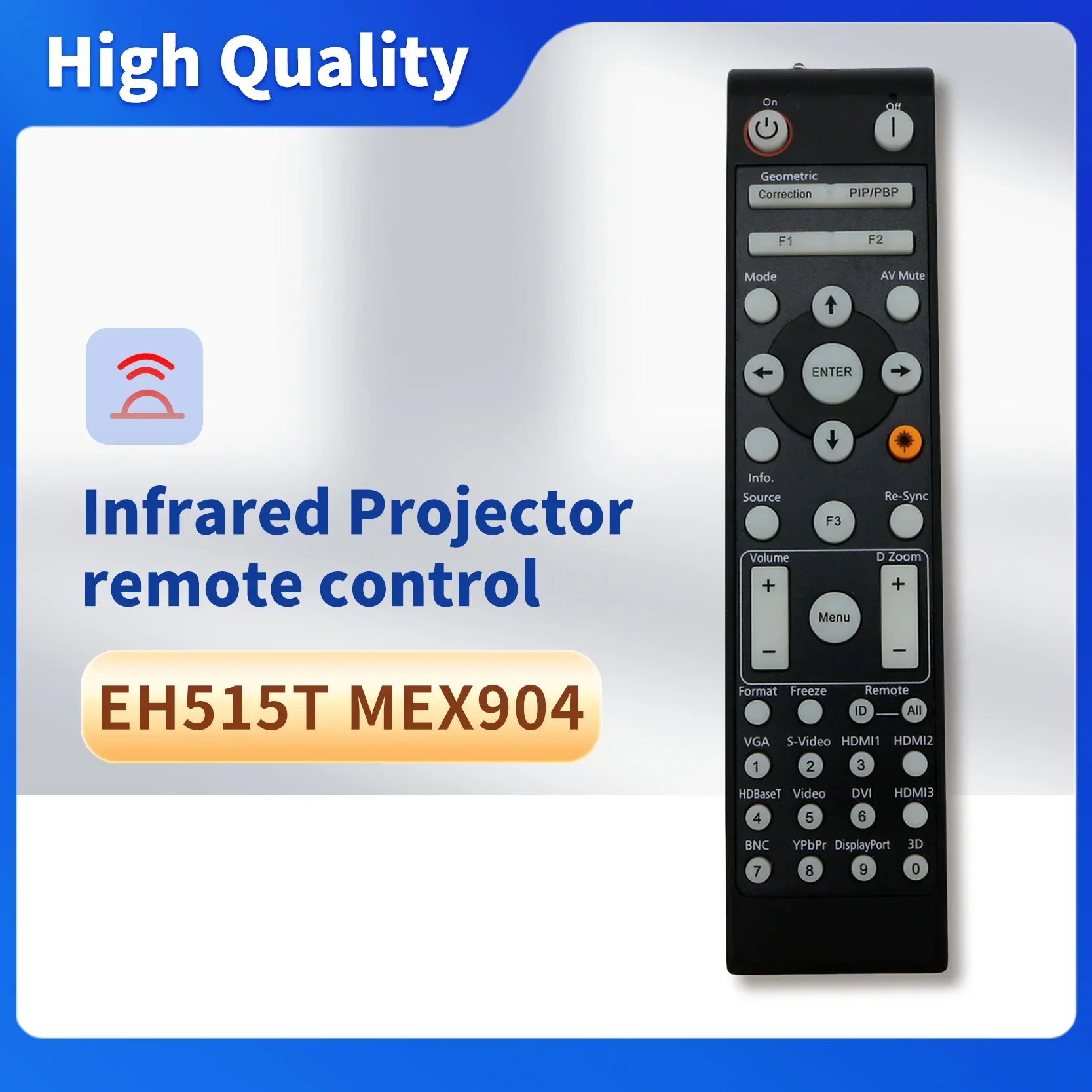 EH515T MEX904 Replacement Remote Control For Optoma Projectors W515 W515T WU515 WU51 WU55T X515 X605 X605e BR541 BR561
