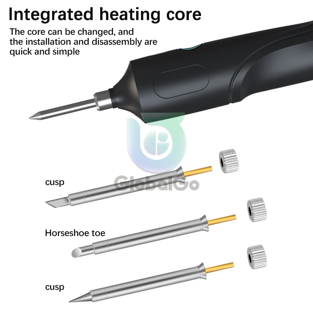 8W USB Soldering Iron Set Adjustable Temperature Ceramic Core Heating Portable Home Welding Solder Repair Tools