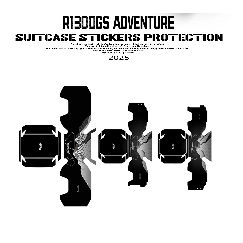 

R1300GSA 2025 Luggage Sticker Motorcycle Accessories Trunk Decal Protection Kit For R 1300 GS Adventure 2024-