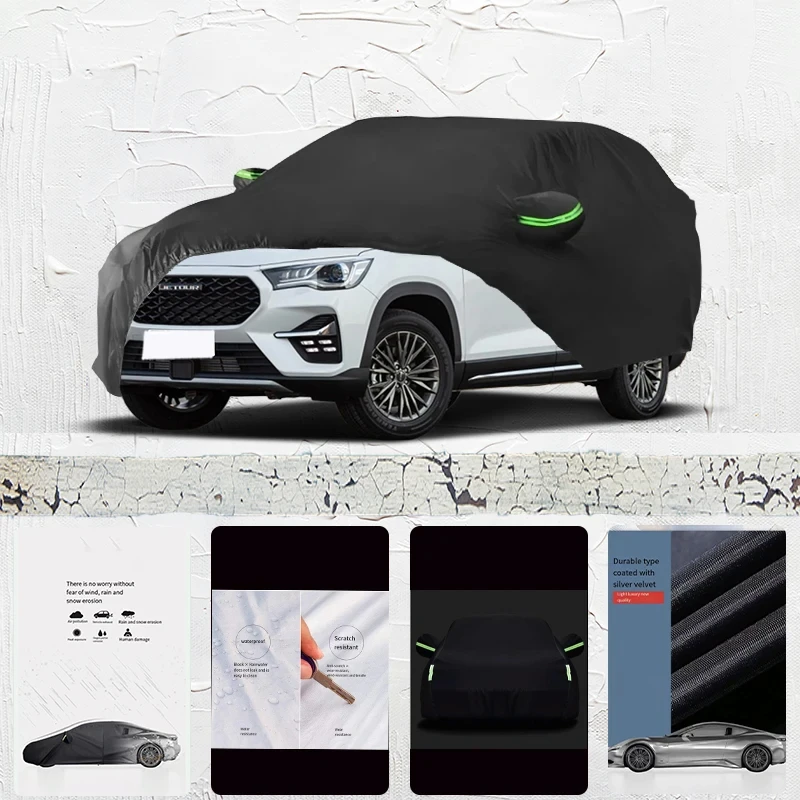 

For-Jetour-X90-PLUS-Anti-UV-Sun-Shade-Rain-Snow-Resistant-Black-Cover-Dustproof-Car-umbrella