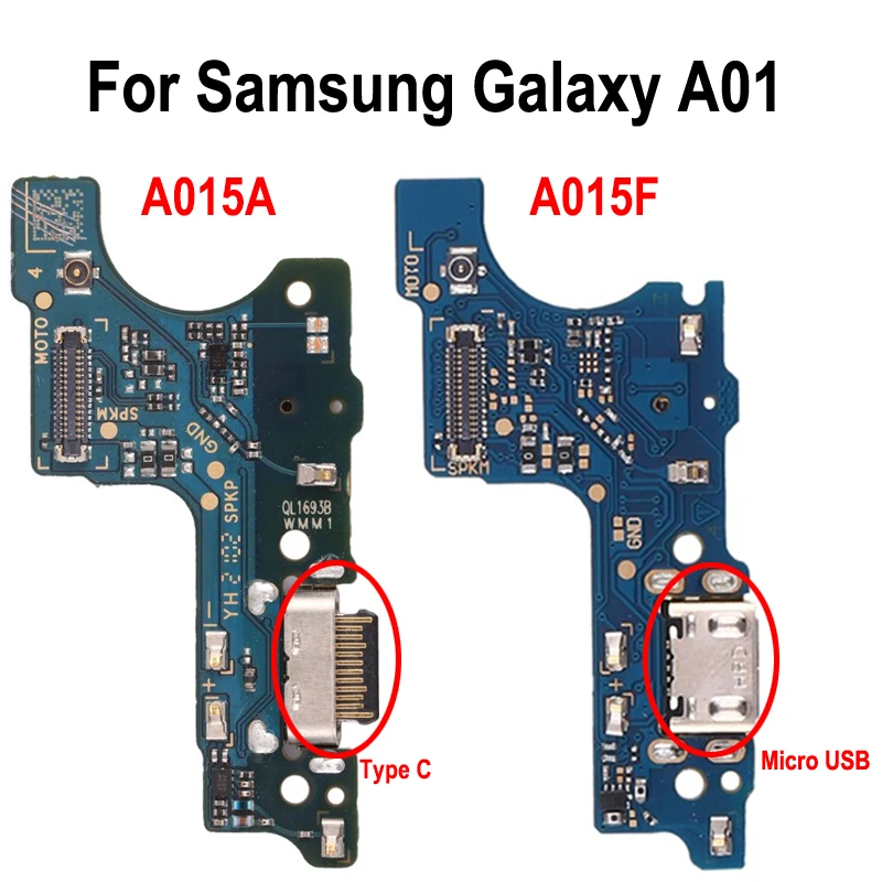 

A015 Charging Board For Samsung A01 Micro USB Charger Charging Port Connector Flex Cable A015F A015A Mic Microphone Flex Cable