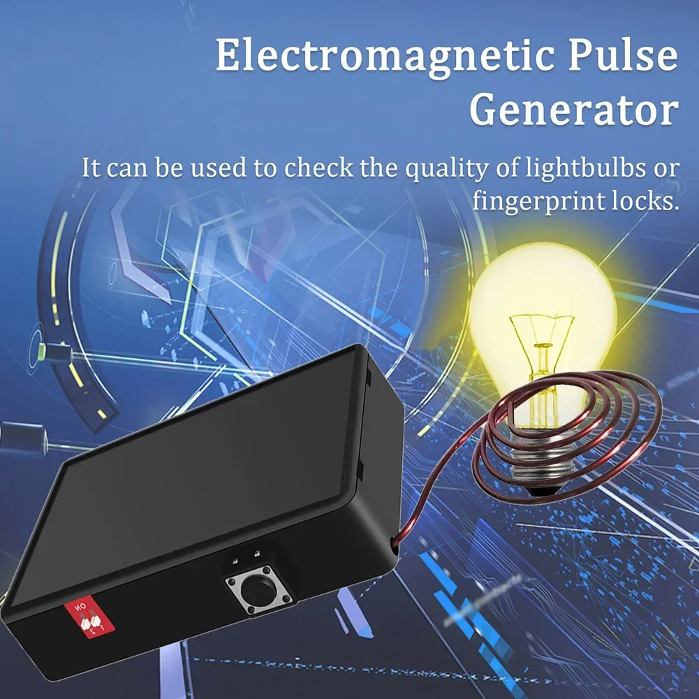 Electromagnetic Pulse Generator 95W High-frequency Strong Magnetic Generators EU LightBulb Detector Fingerprint Lock Detector