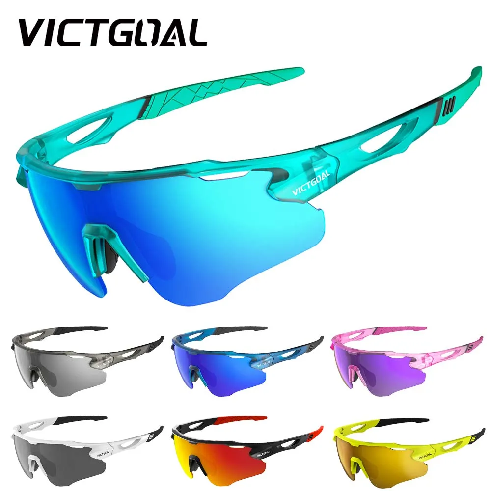

Спортивные поляризованные солнцезащитные очки VICTGOAL для мужчин и женщин, защита от УФ-излучения UV400, легкие, для велоспорта, MTB, шоссейных велосипедов, для активного отдыха на природе.