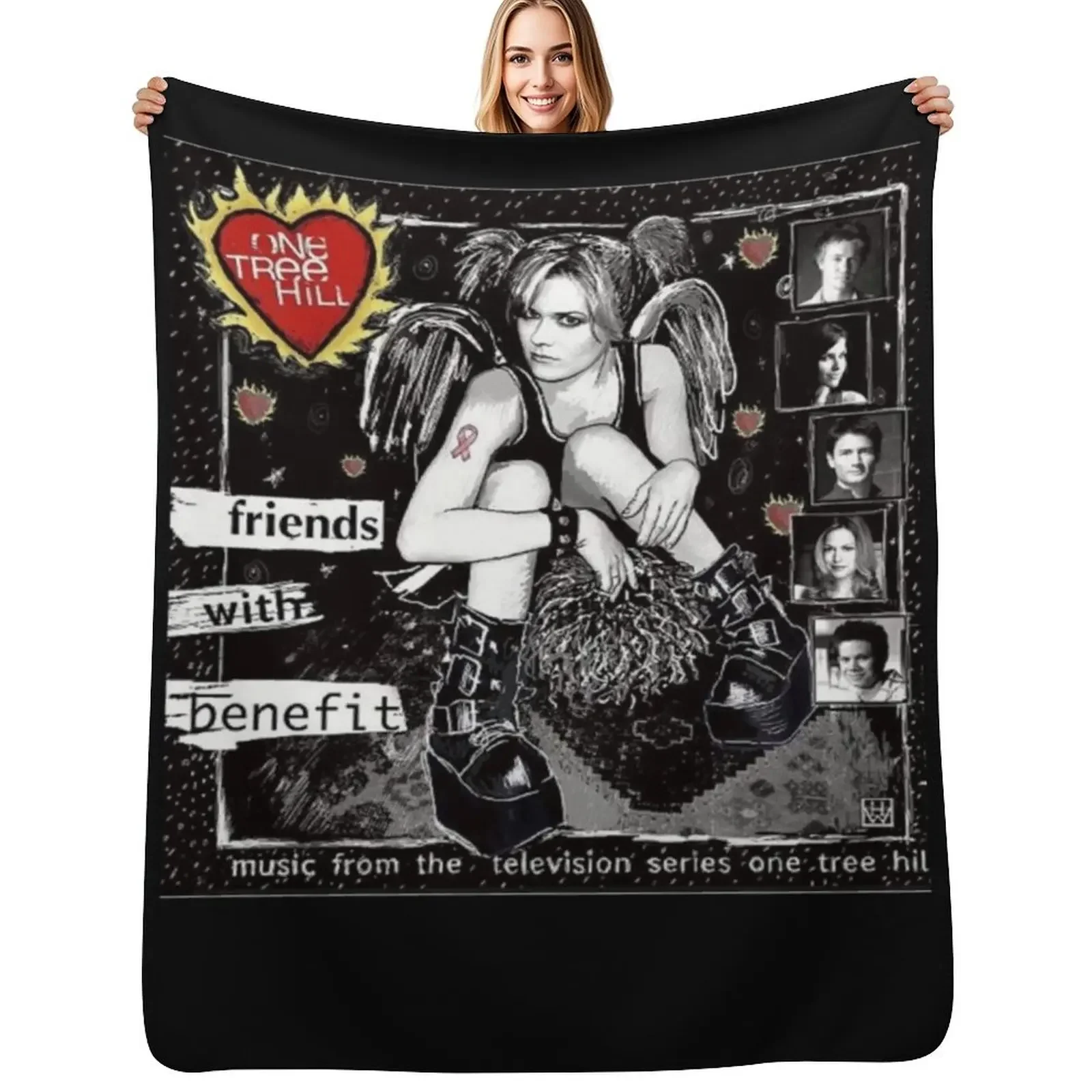 One Tree Hill Friends with Benefit Throw Blanket Warm Cozy Throw Blanket for Living Room Couch