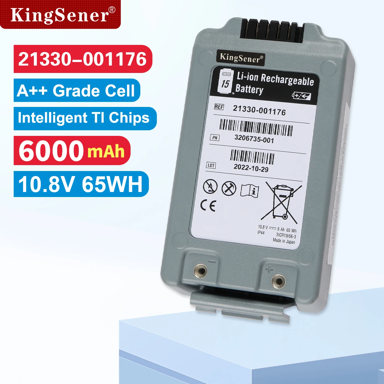 KingSener REF 21330-001176 Battery For Medtronic Physio-Control LifePak 15 Defibrillator 21330-001176 3206735-001 42172105