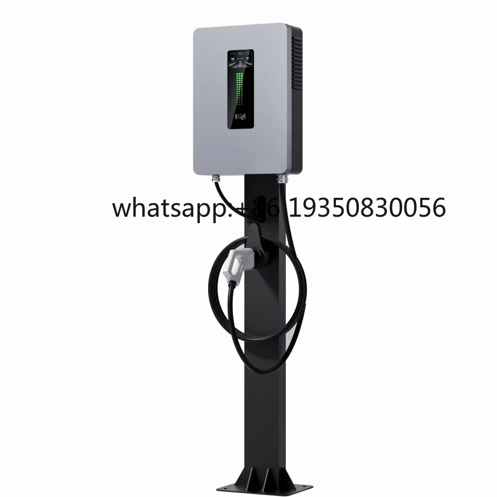 DC 20KW CCS2 Wall Mounted Fast EV Charger With 50A Current Display Screen and RFID Vehicle Charging Station for Electric Cars